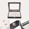 Ring Holder Small Jewelry Storage Box Ring Display Case Cute Ring Box Ring Organizer With Clear Lid Jewelry Box for Women Girls Christmas Gift Beige